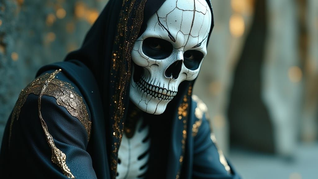 Gothic Skull Minion with Eerie Glowing Details