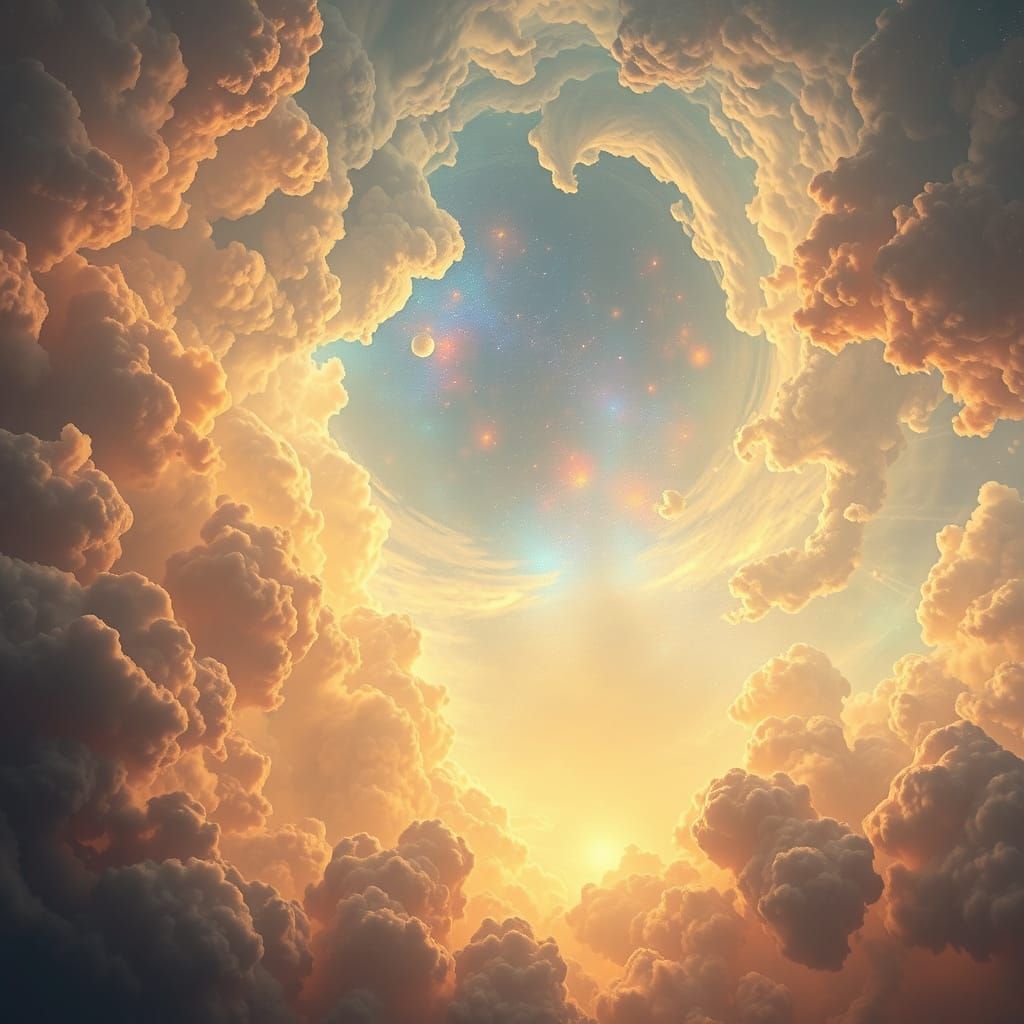 Ethereal Cosmic Landscape in Dreamlike 8k