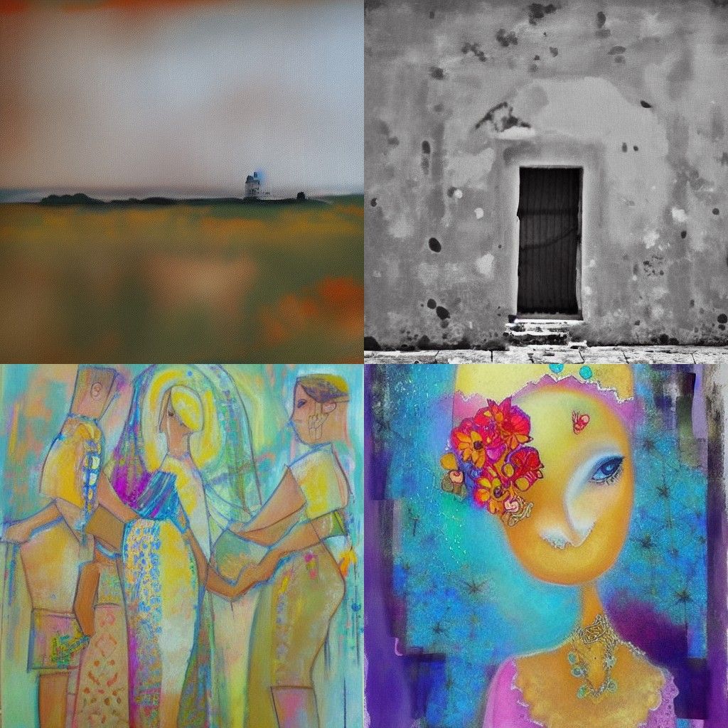 Abstract Expressionist Composition