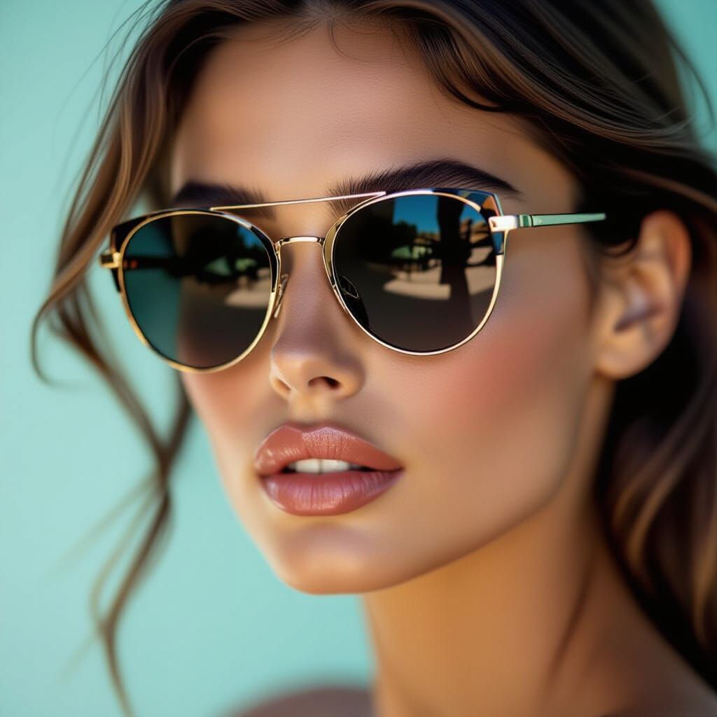 Woman in Sunglasses, High Fashion Portrait Style