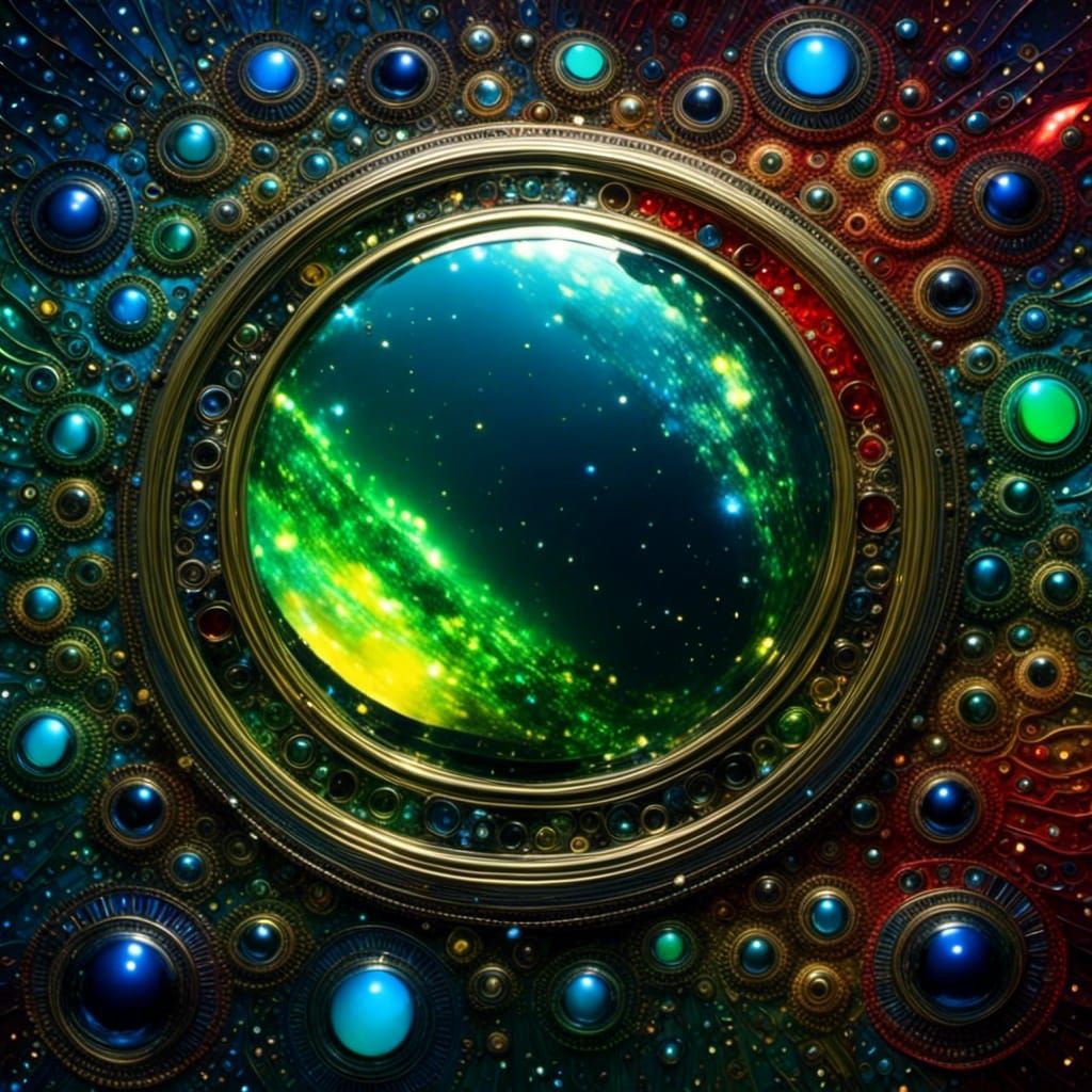 Alien Colony on Ceres in Sci-Fi Style