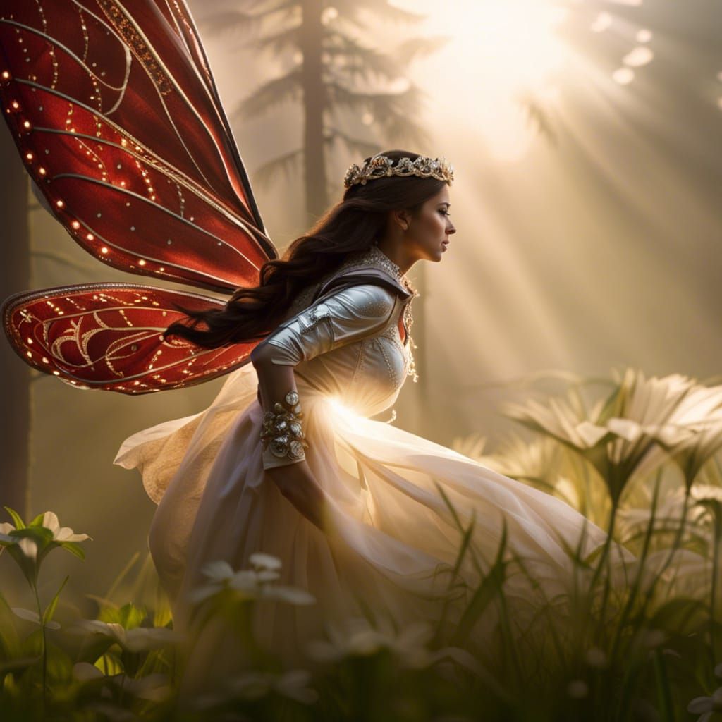 Armored Fairy Knight with Dragonfly Wings