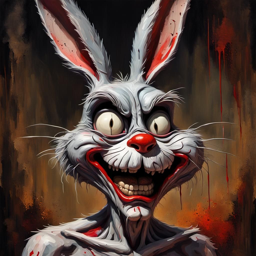 Grotesque Bugs Bunny: Cannibalistic Gothic Impressionist Mas...