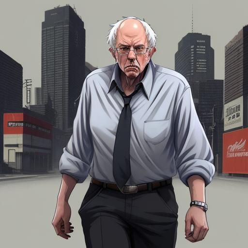 Bernie Sanders as Anime-Style Game Character
