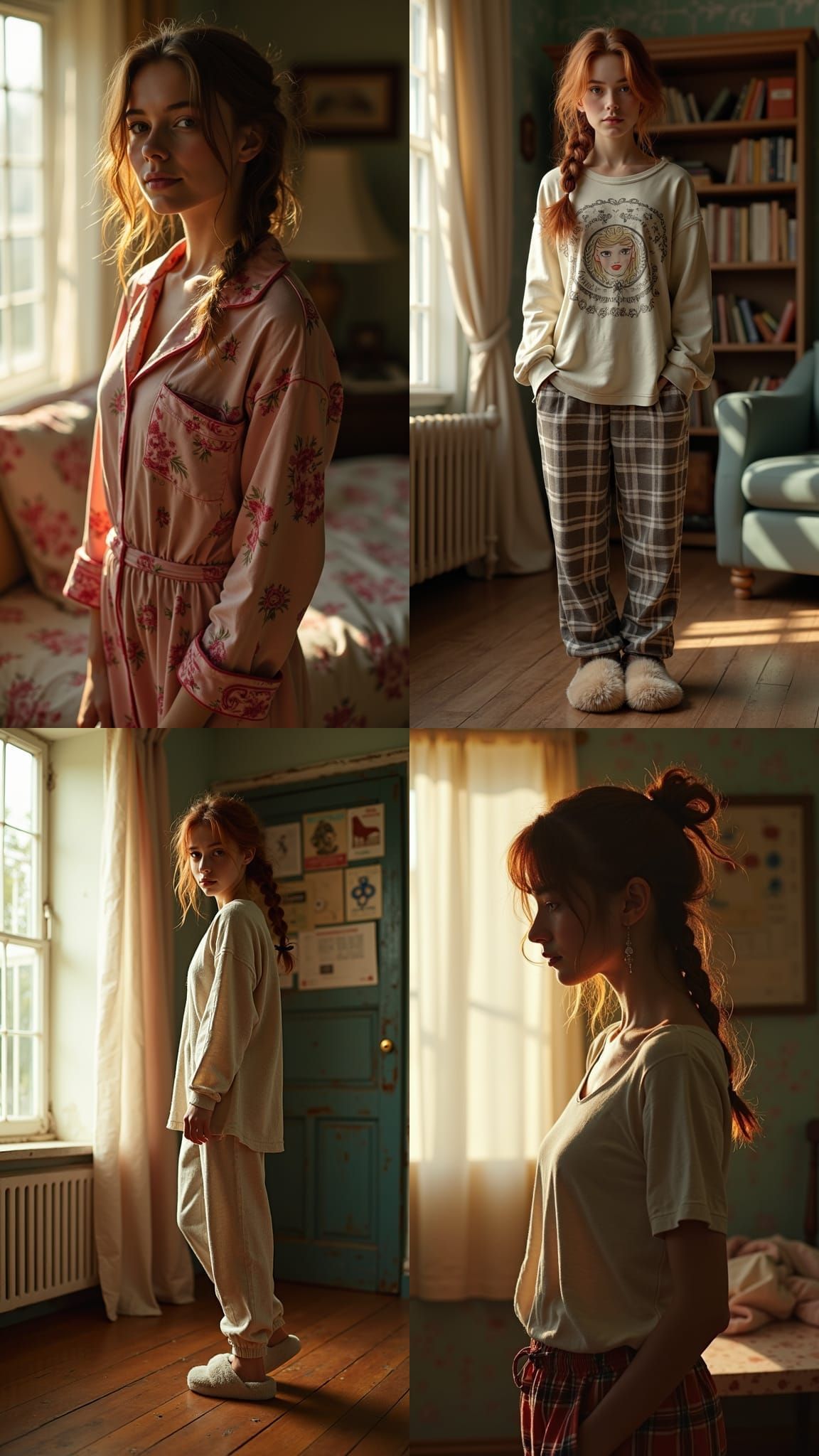 1998 Pajama Aesthetic: Hyperrealistic Full Body Portraits