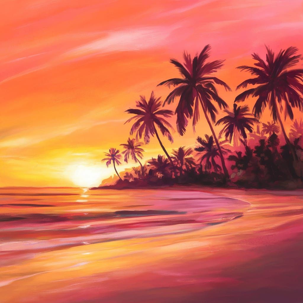 Tropical Sunset Beach