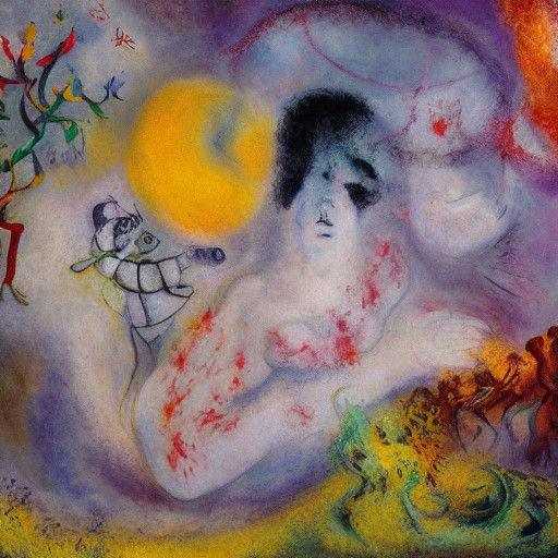 Surreal Vampire Emerges from Dreamlike Forest