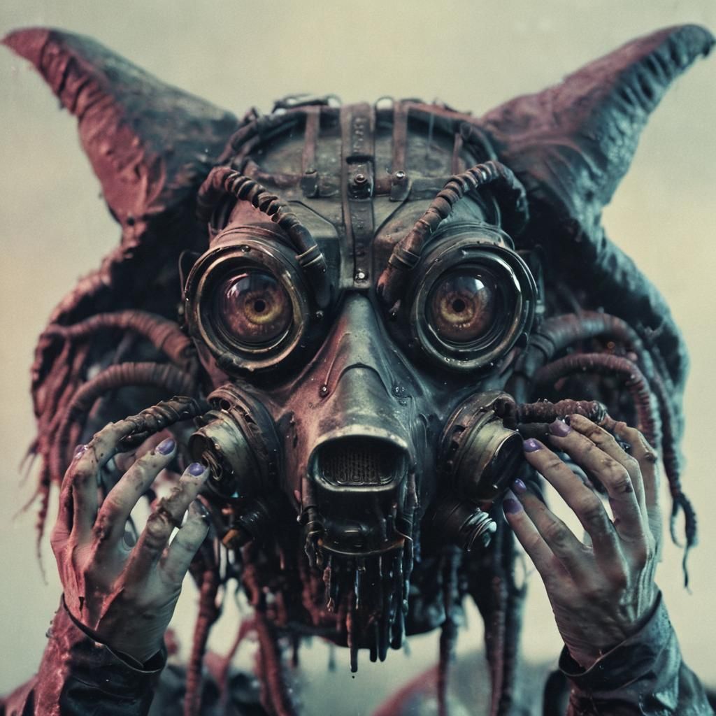 Deformed Mutant in Post-Apocalyptic Wasteland