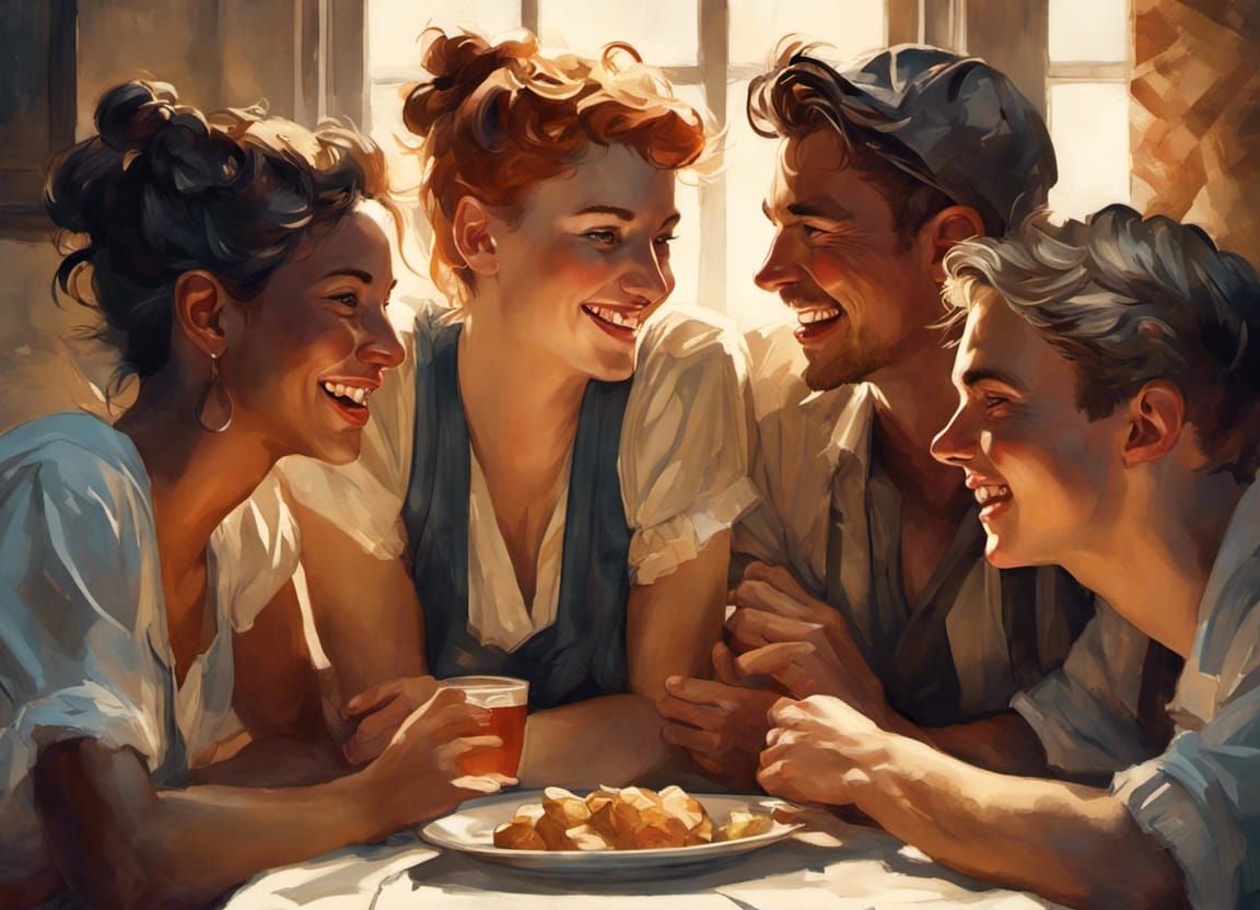 Good Friends having a great time