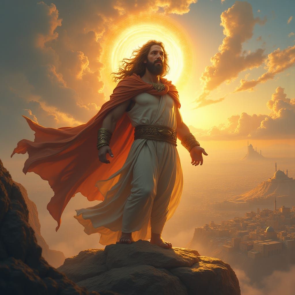 Jesus as Lion of Judah, Digital Matte Painting