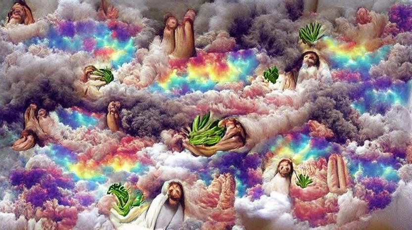 Psychedelic Abstract Design with Vibrant Colors