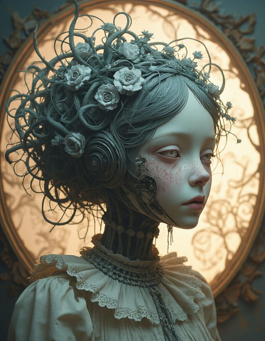 Automatron Audrey's Wirish Whirlington Hair Mirrored in Craz...