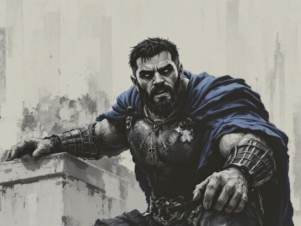 Roman Soldier Utters Famous Phrase