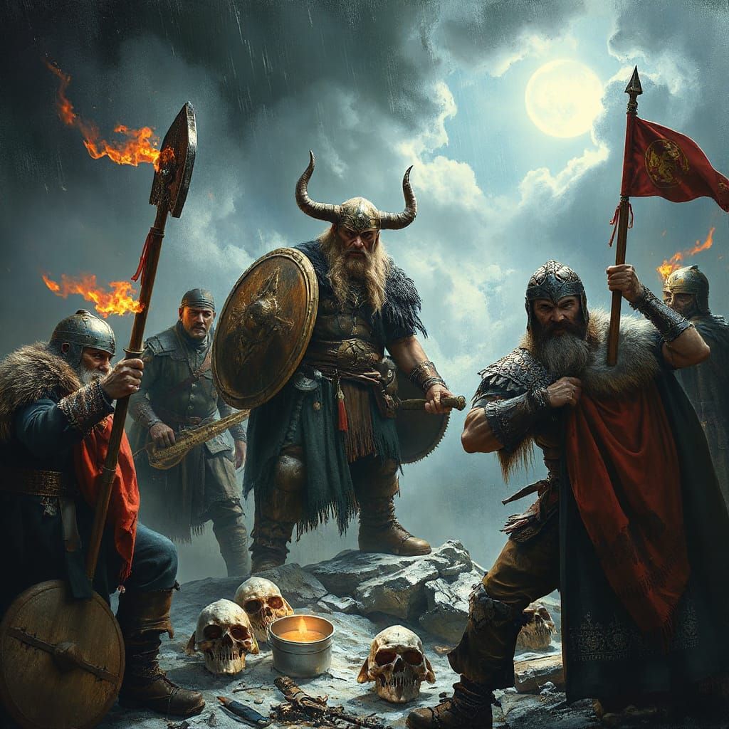 Viking Berserker Culture in Epic Fantasy Style