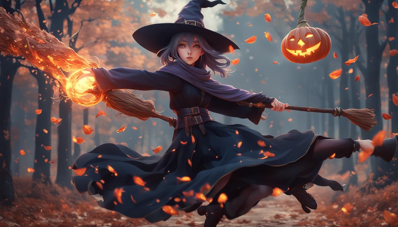 Anime Witch Soaring to Witches' Gathering