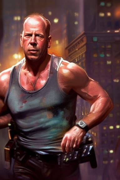 John McClane in Die Hard: Hyperdetailed Concept Art