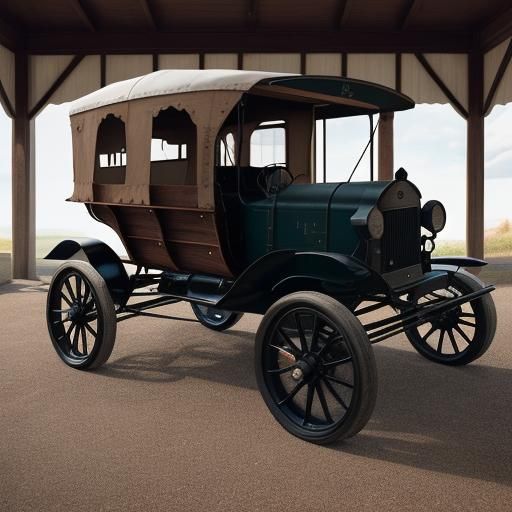 Modernized Conestoga Wagon at LA Car Show