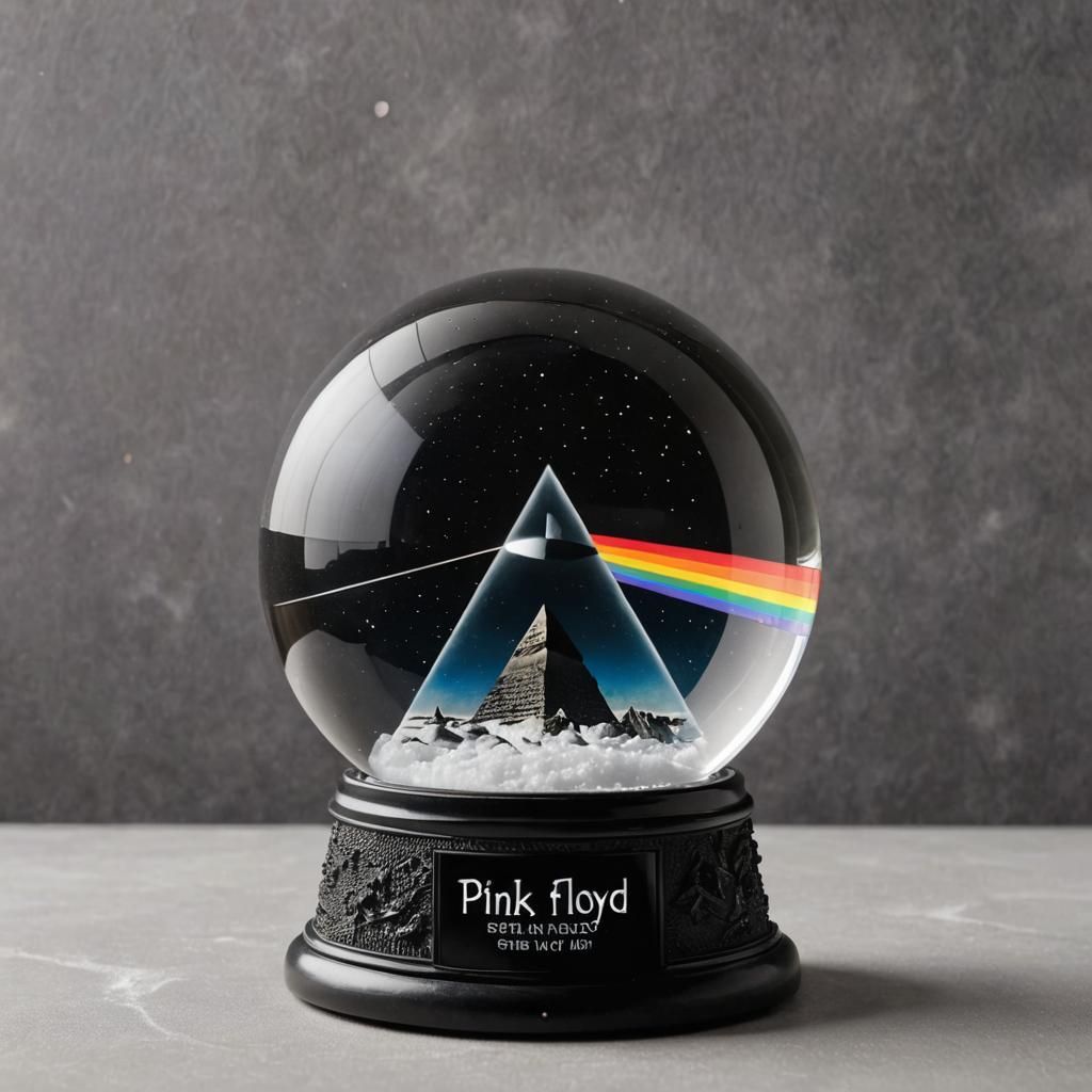 Dark Side of the Moon in a Snow Globe