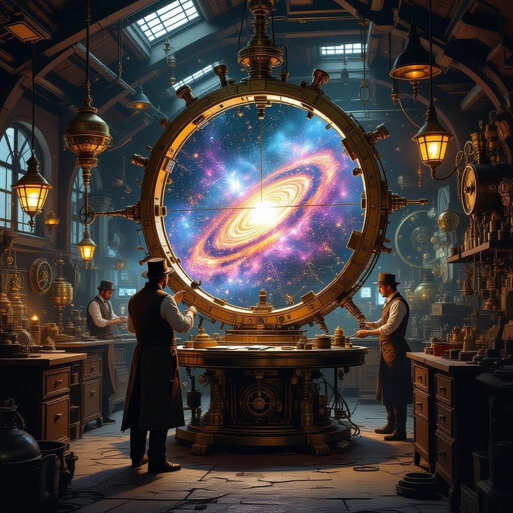 Steampunk Genius Assembles Universe in Orrery