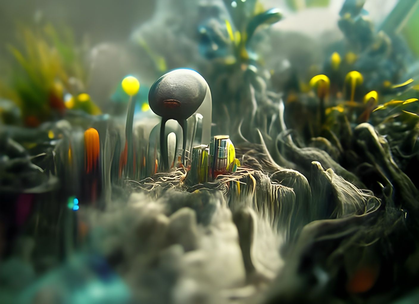 Surreal Alien Gardens on Sonic Nine