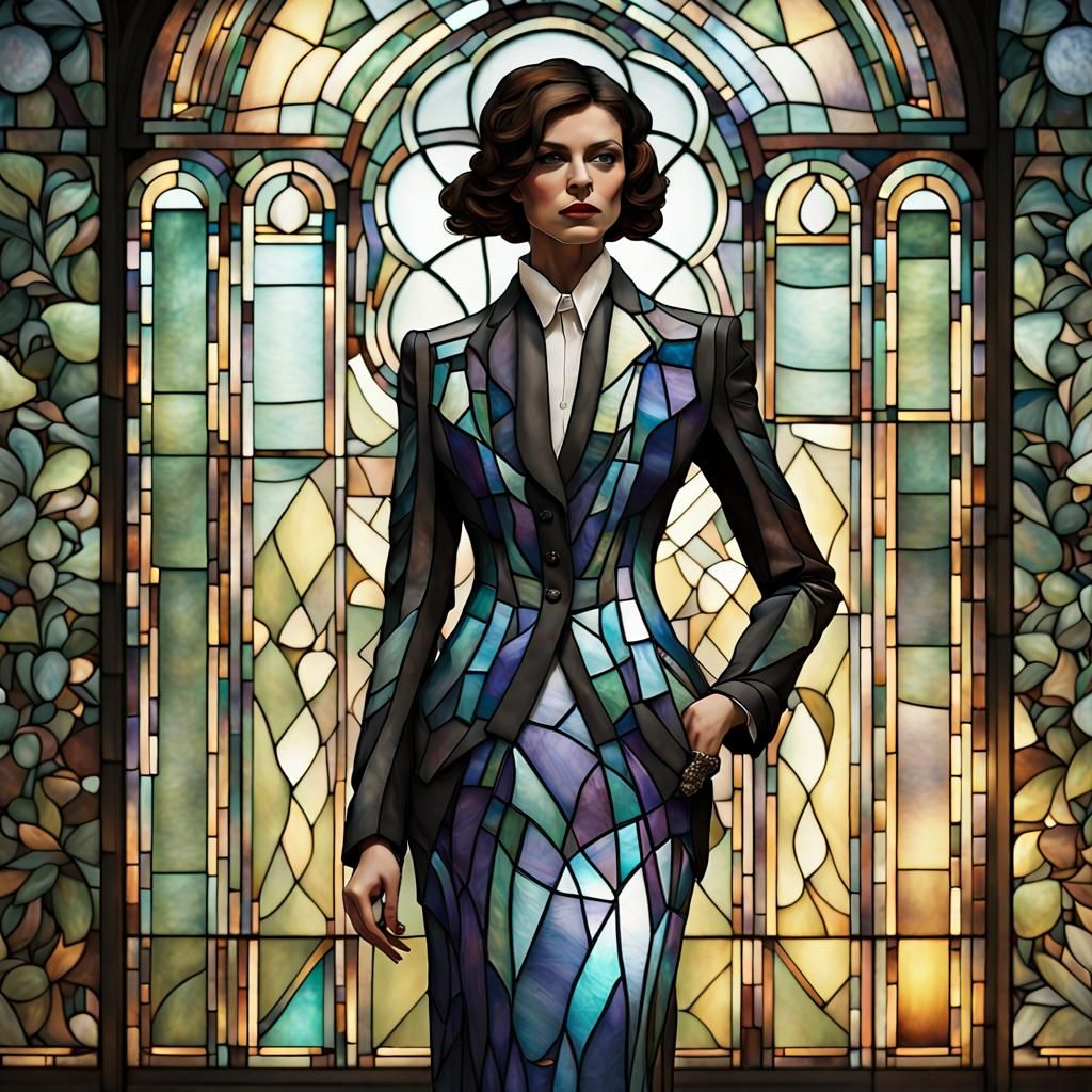 Stained Glass Suit in Tiffany Style