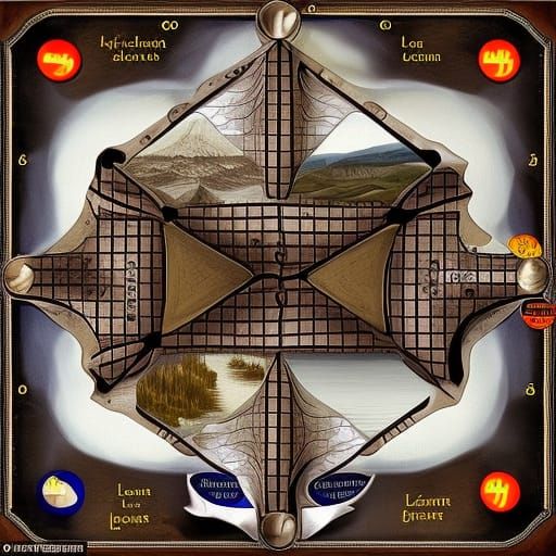 Surreal Matte Painting of Abstract Concepts