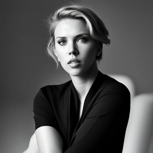 Scarlett Johansson Portrait in Natural Lighting