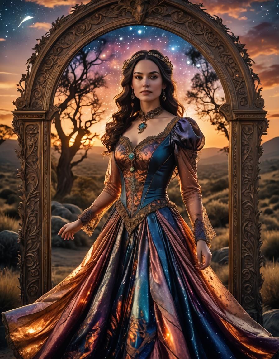 Fantasy Victorian Celestial Country Woman
