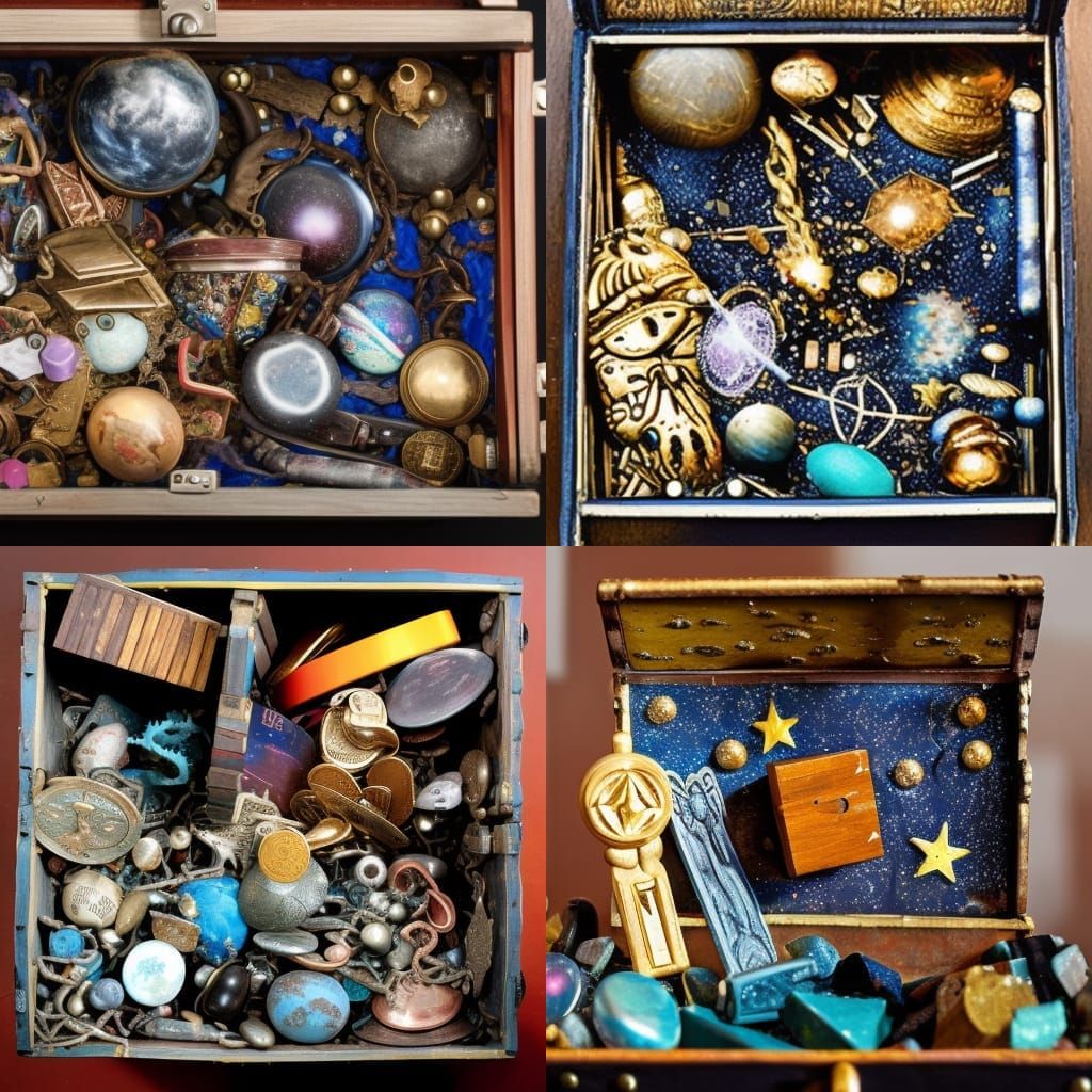 Chaotic Universe Inside a Treasure Chest