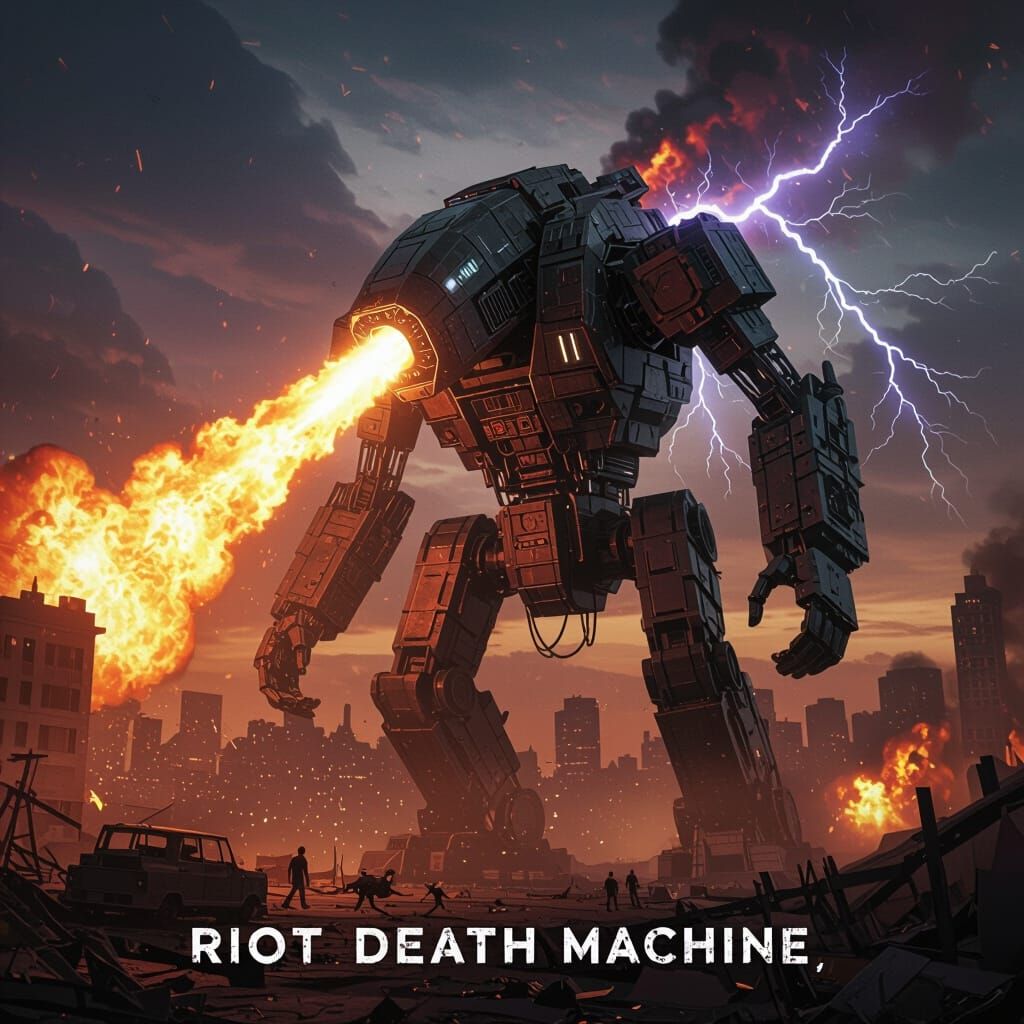 Colossal Robot Devastates City in Fiery Apocalypse