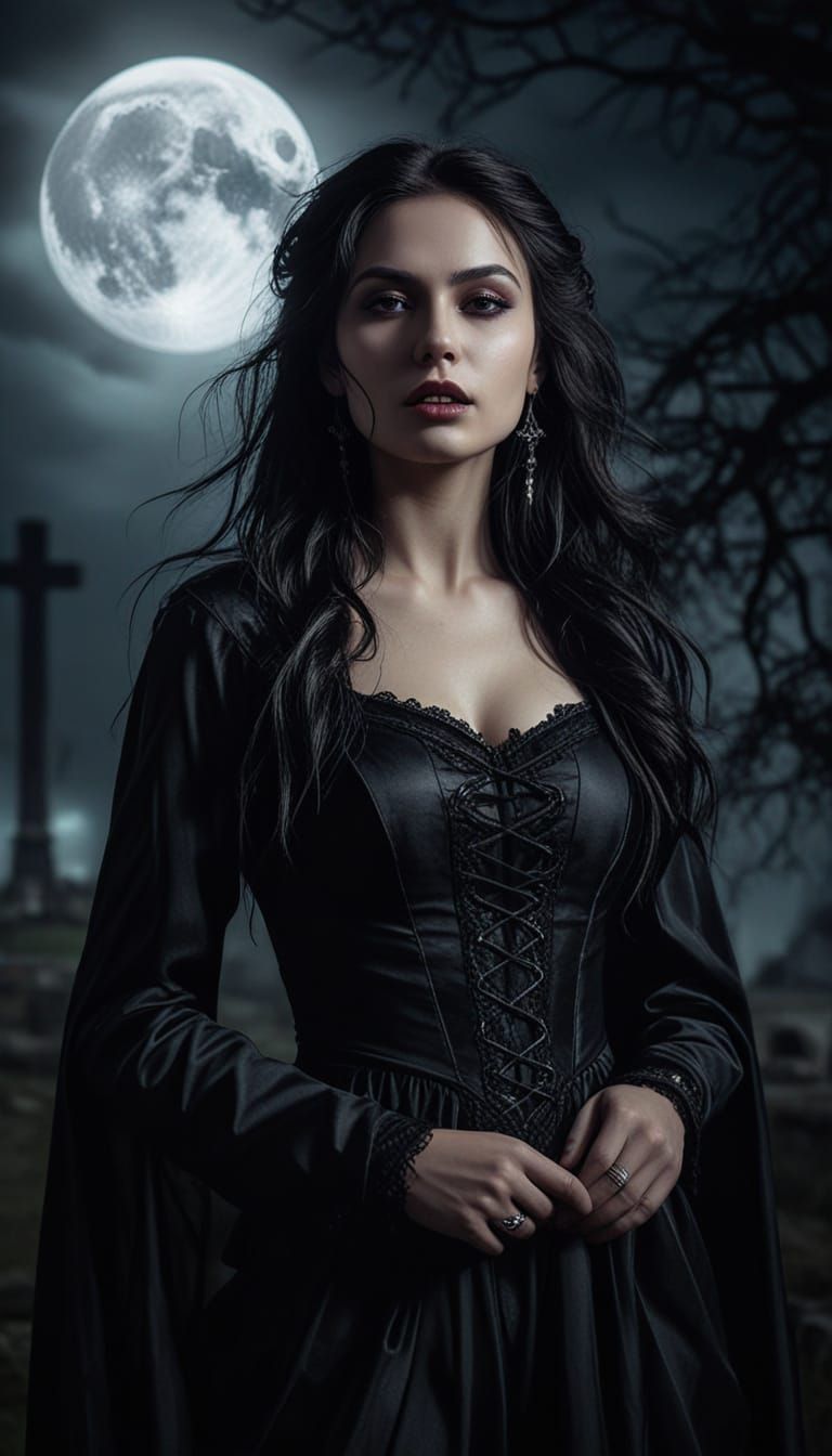 Ethereal Romanian Vampire in Gothic Art