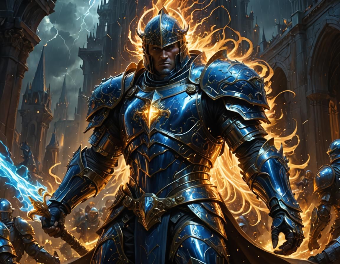 Stormlight Knight in Cosmic Splash Art