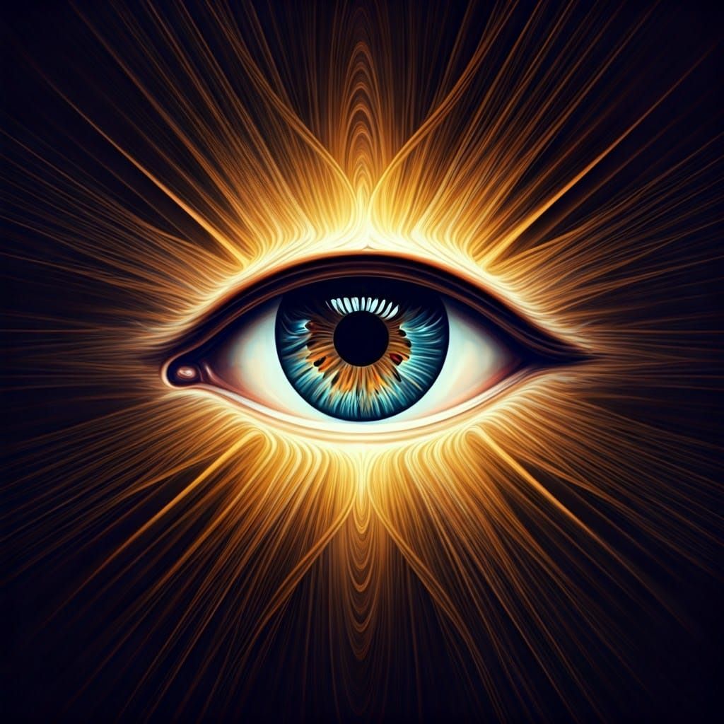 Ethereal Eye of God in Sacred Geometry