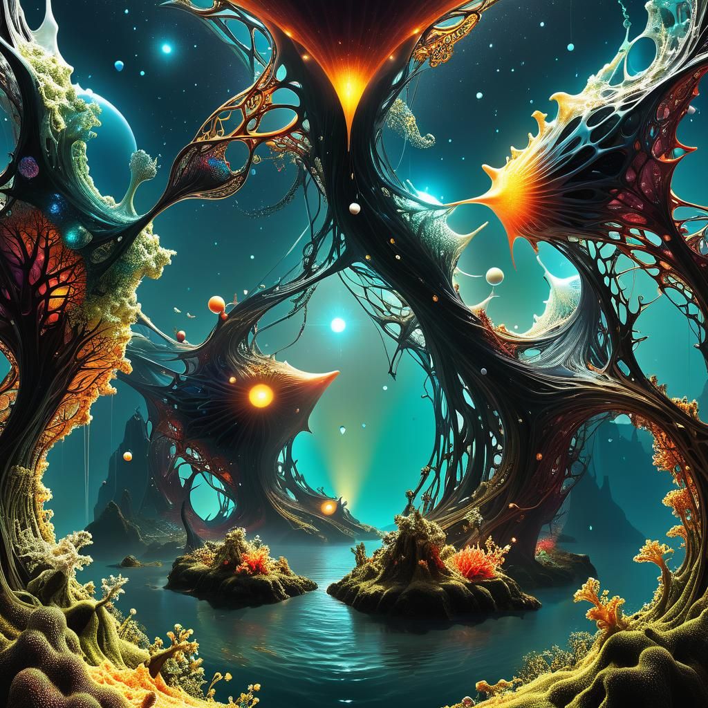 Opalescent Protists: A Fractal Journey from Prebiotic to Bio...