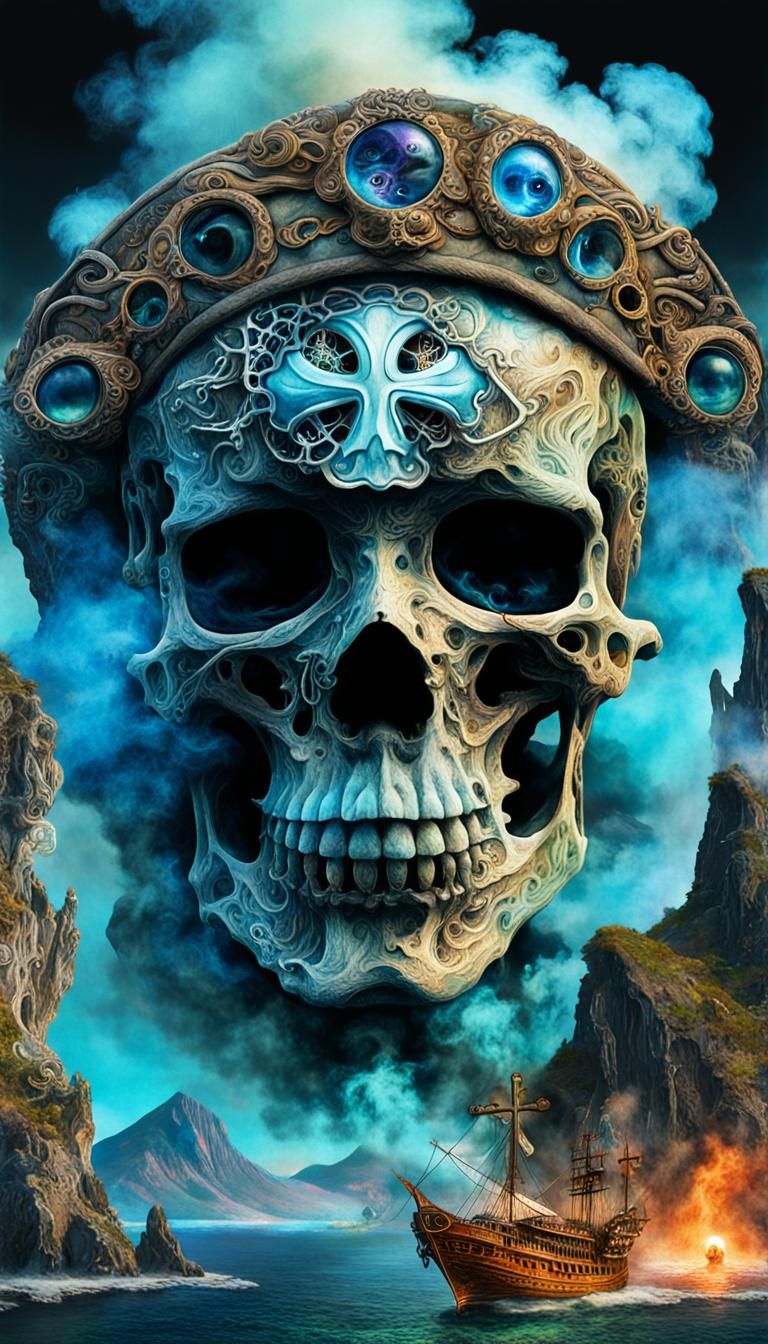 Conceptual art double-exposure collage Josephine wall WLOP A...