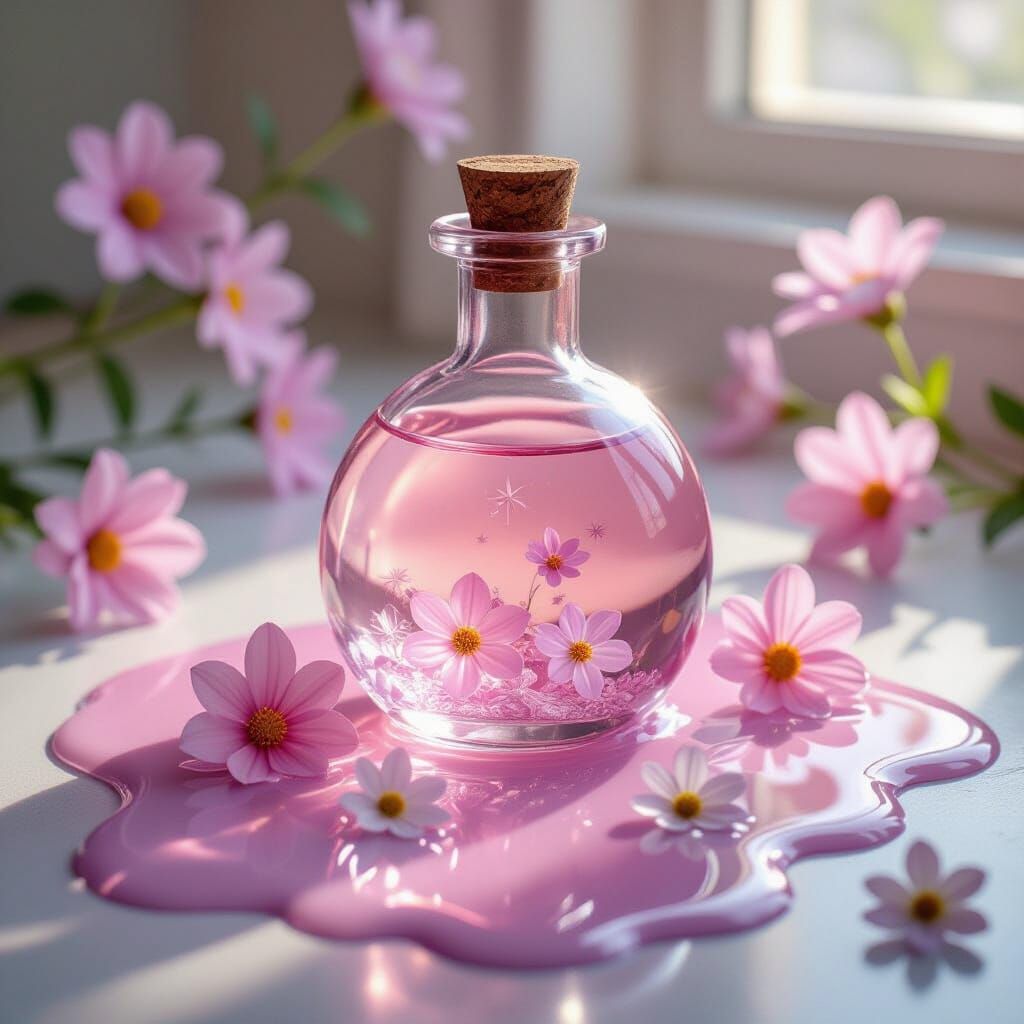 Pastel Potion Transforms into Blooming Crystal Flowers