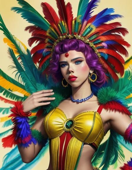 Scarlett Johansson in Rio Carnival