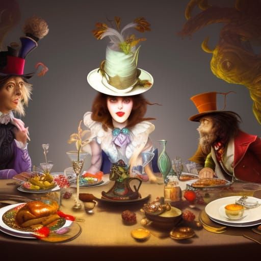 The Mad Hatters table