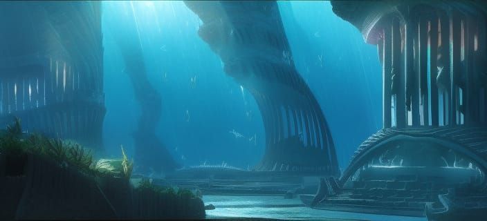 Aquaman's Atlantis: Detailed Concept Art Landscape