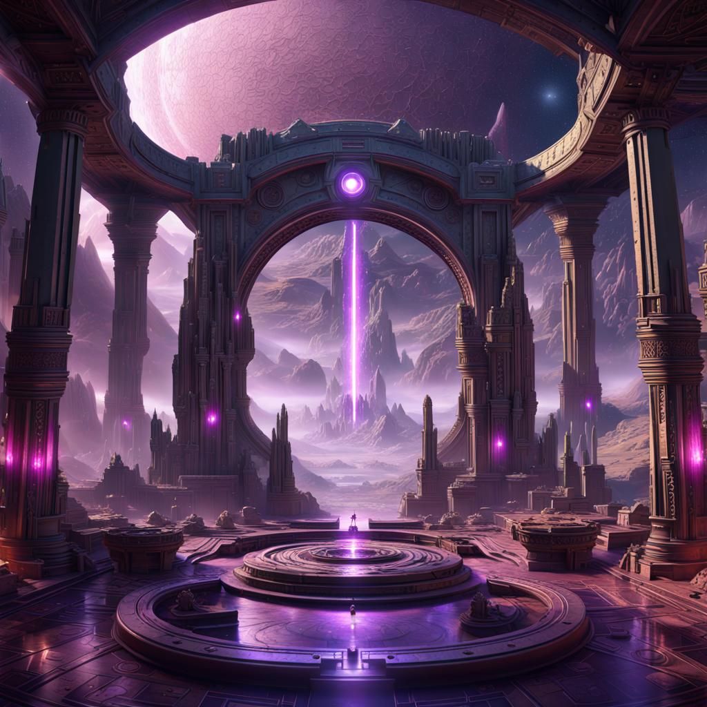 Futuristic Seven Wonders: Cosmic Dark Fantasy