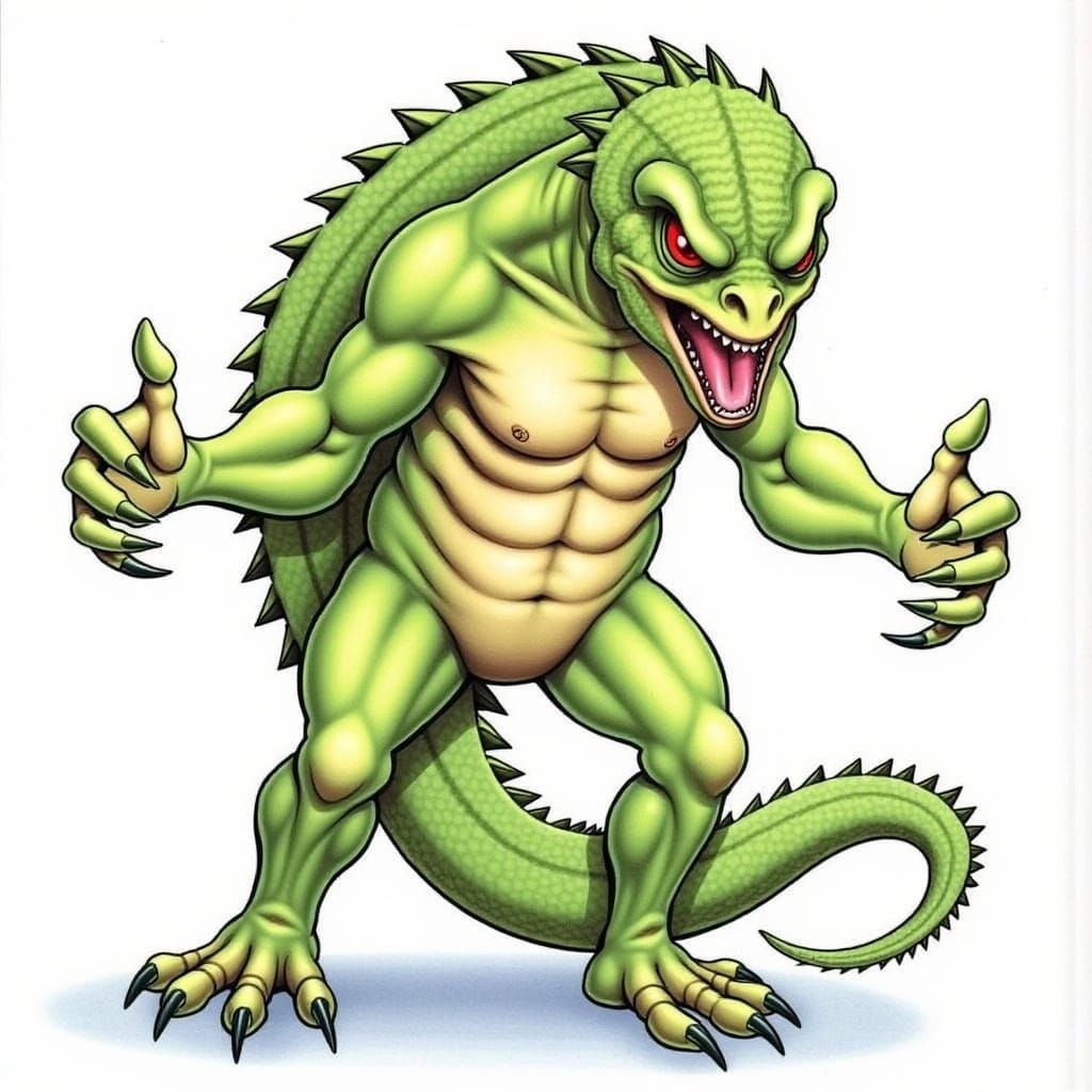 Lizard Man: A Spooky and Humorous Cryptozoological Creature