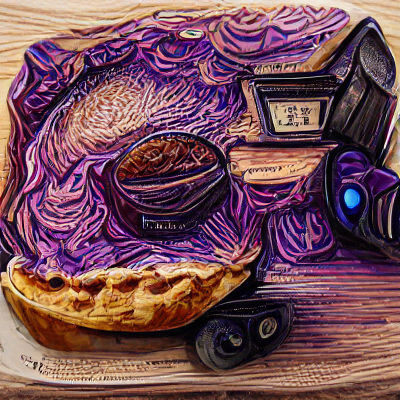 Enchanted Blueberry Pie Digital Rendering