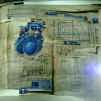 Technical Blueprint of a Complex Machine Design