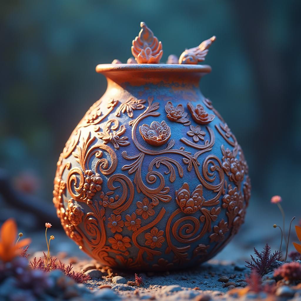 Earthenware Artefact in Dreamworld Style