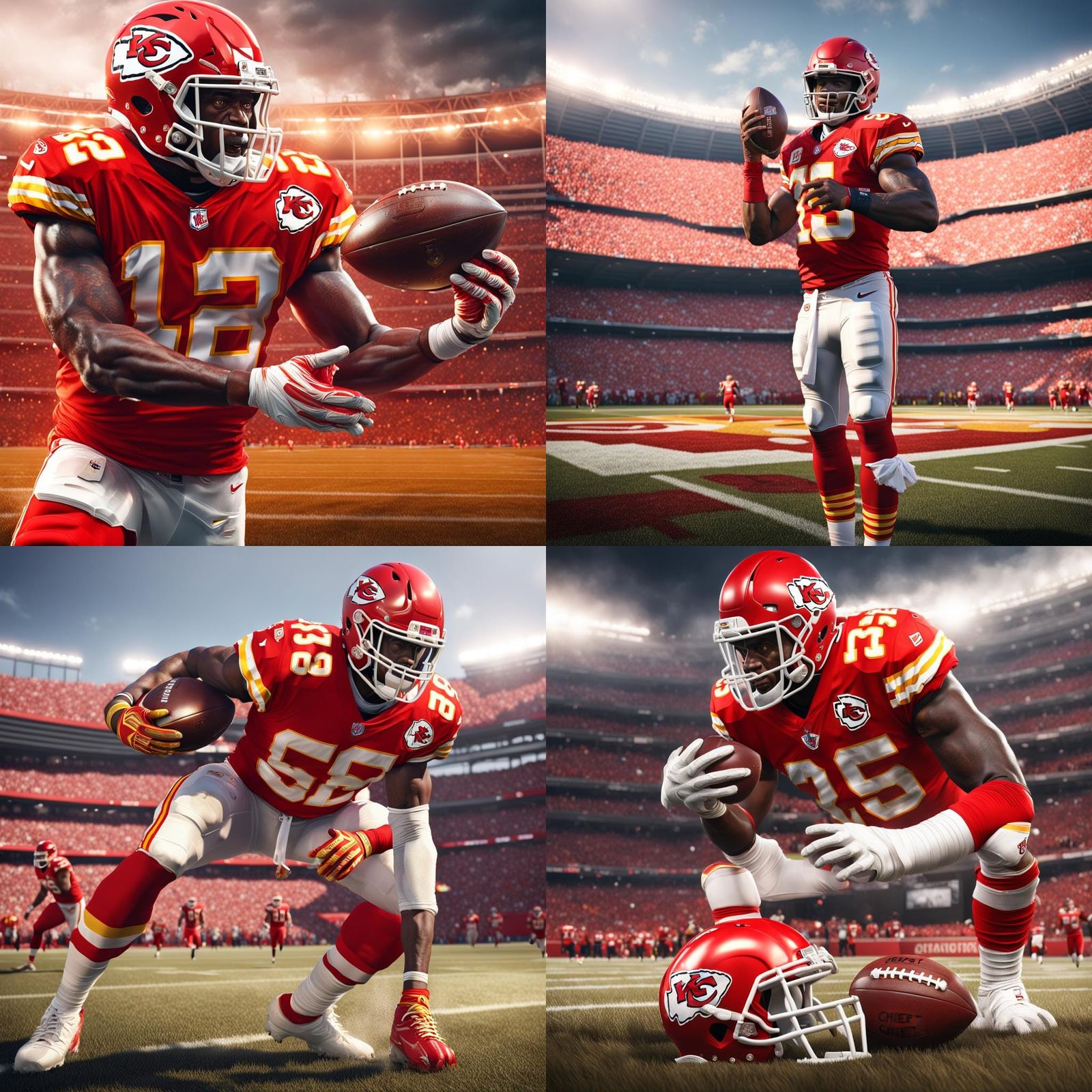 Kansas City Chiefs Victory: Hyperrealistic Art