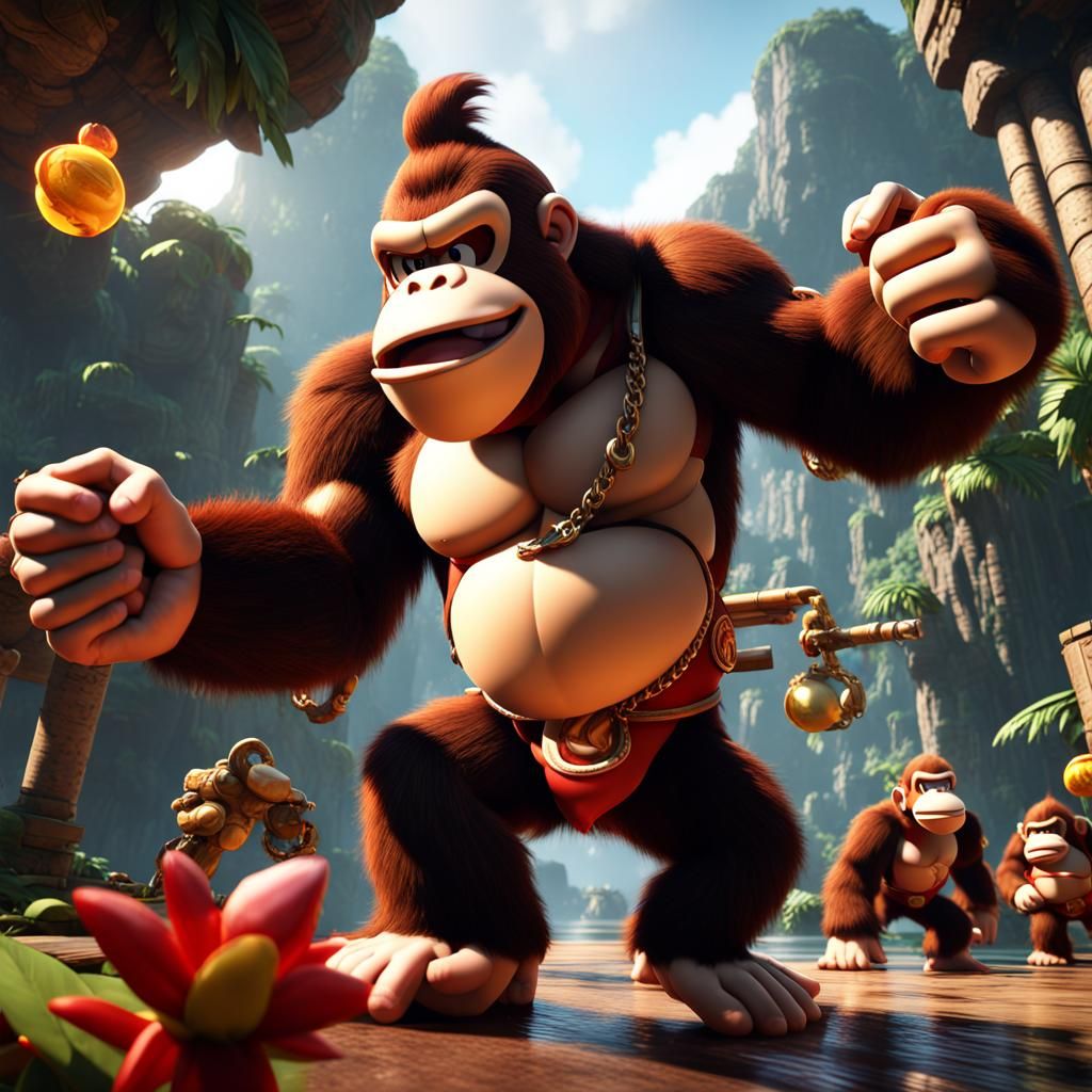 Epic 3D Donkey Kong Game Cinematic
