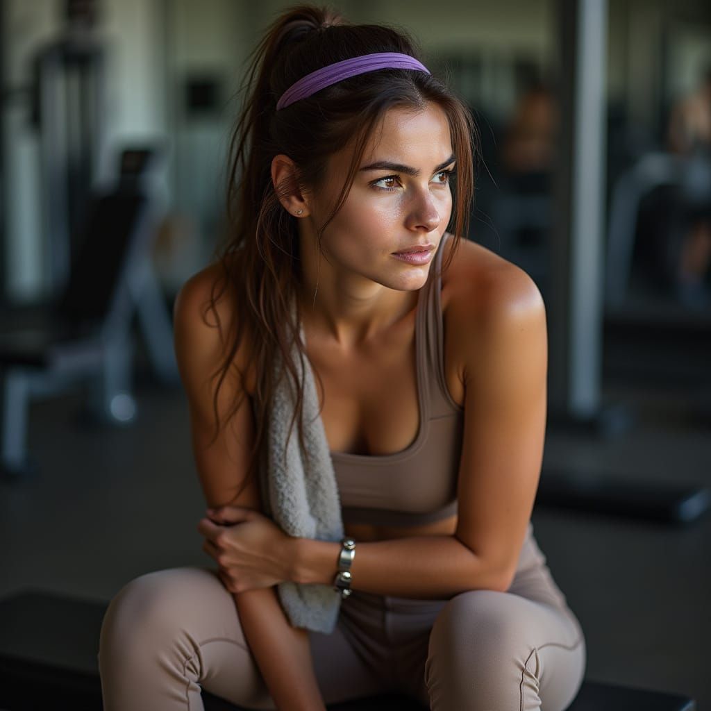 Relaxed Athlete Captured in Intimate Portrait