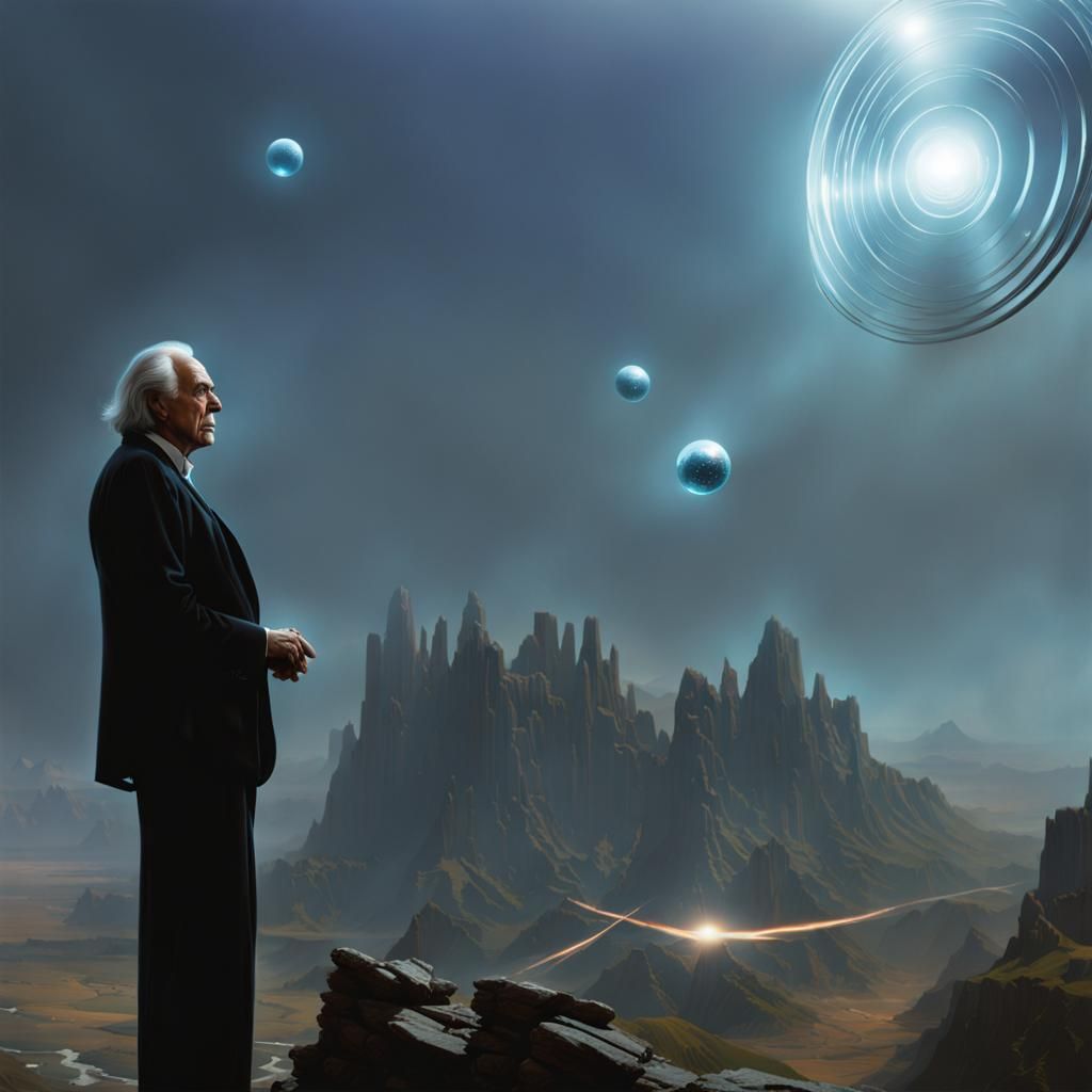 Dramatic Tall Man Digital Painting