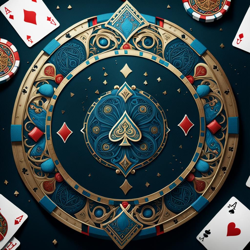 Epic Fantasy Poker Card with Ace Rostin Design