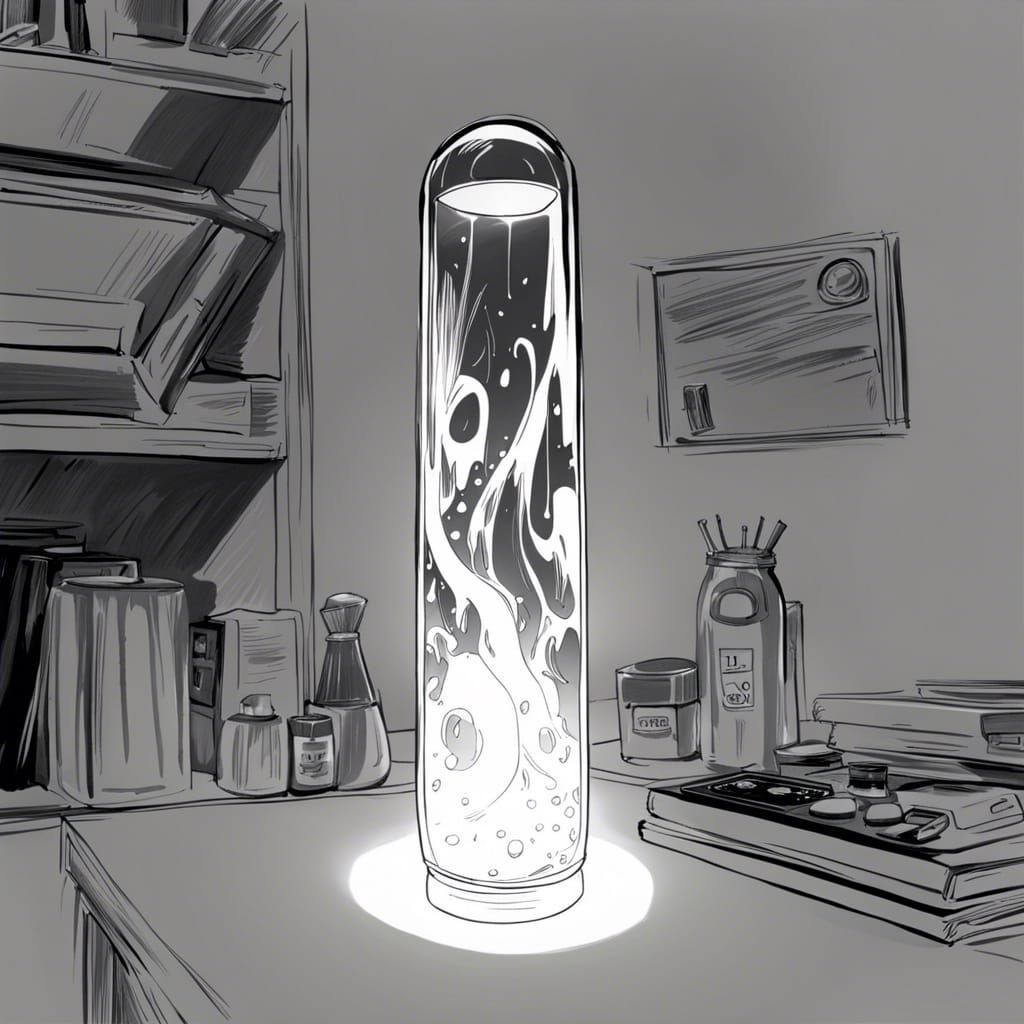 Anime Manga Sketch of a Lava Lamp